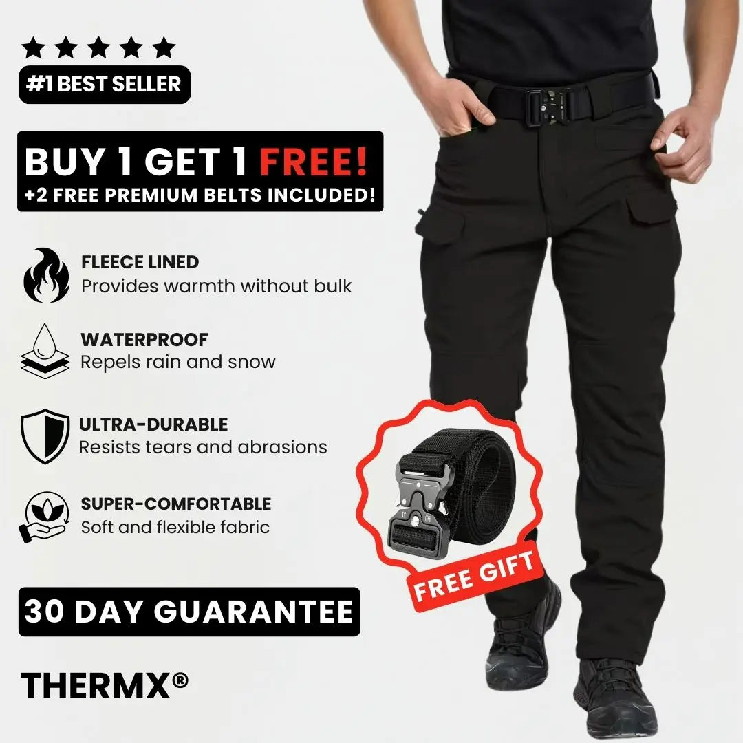ThermX - Fleece Lined Waterproof Utility Trousers (BUY 1 GET 1 FREE)