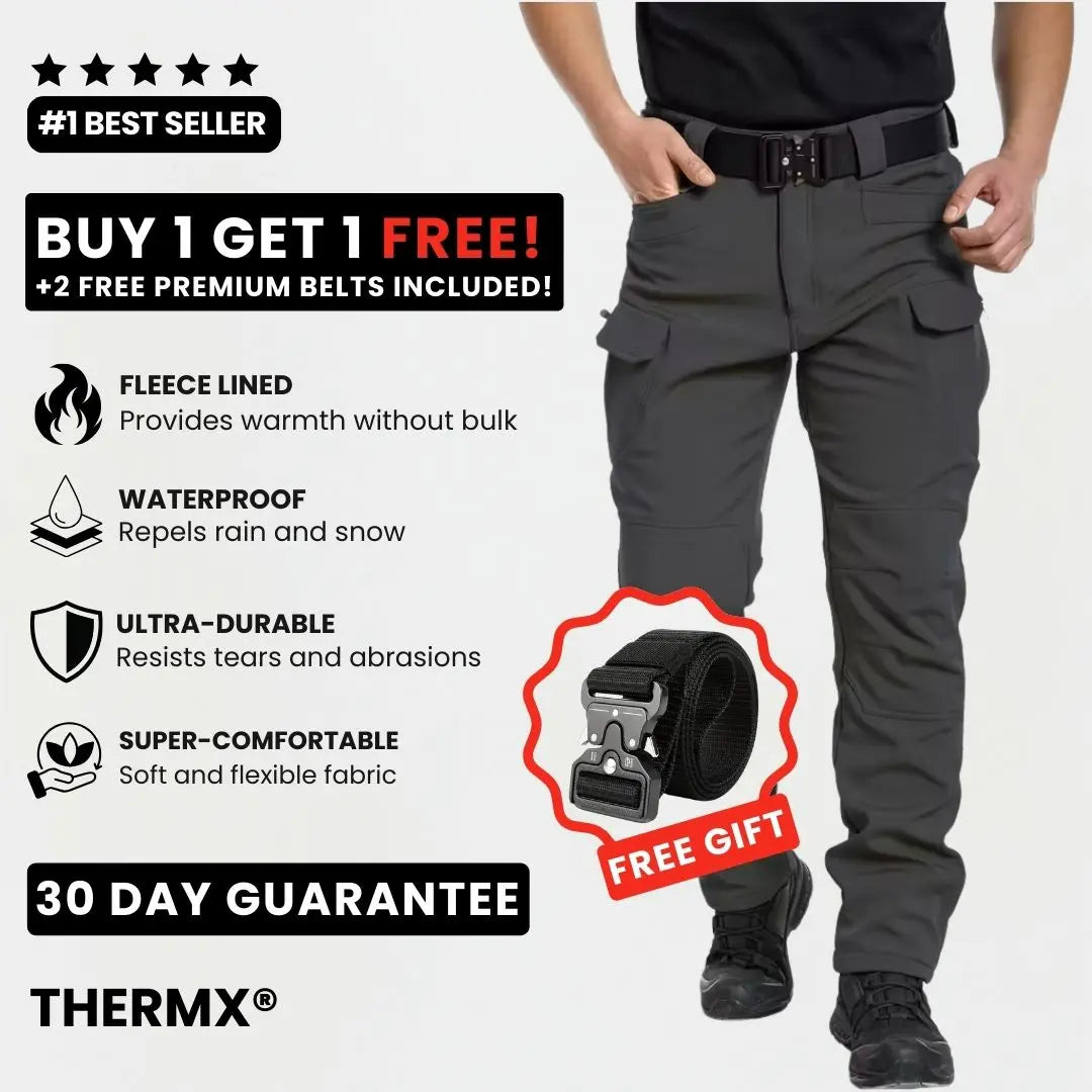 ThermX - Fleece Lined Waterproof Utility Trousers (BUY 1 GET 1 FREE)