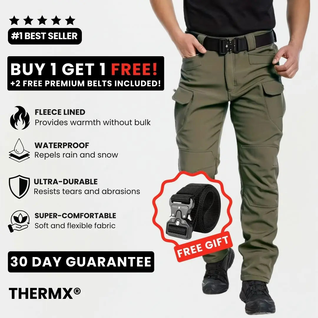 ThermX - Fleece Lined Waterproof Utility Trousers (BUY 1 GET 1 FREE)