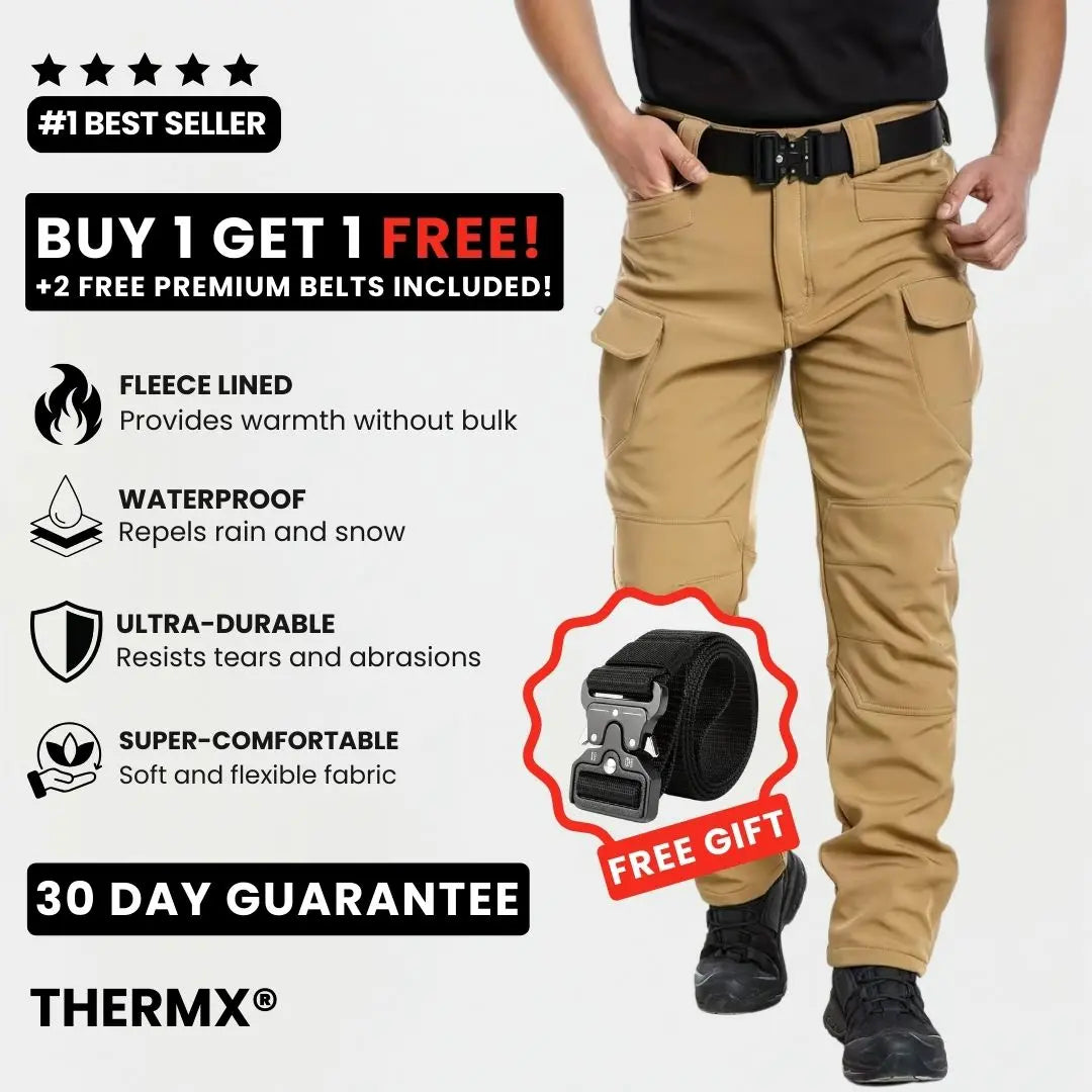 ThermX - Fleece Lined Waterproof Utility Trousers (BUY 1 GET 1 FREE)