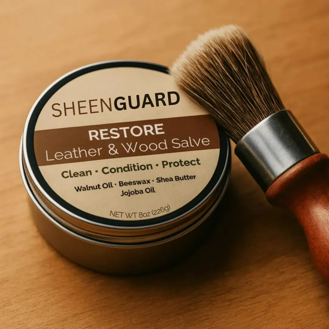 SheenGuard - Professional Leather & Wood Conditioning Salve (Buy 1 Get 1 Free)