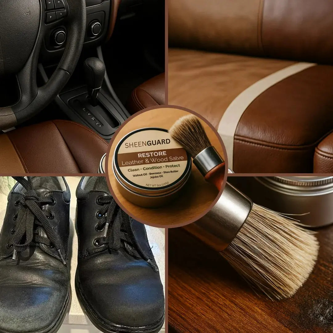 SheenGuard - Professional Leather & Wood Conditioning Salve (Buy 1 Get 1 Free)